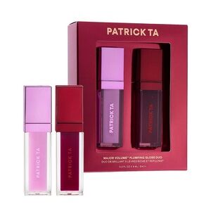 PATRICK TA Major Volume Plumping Gloss Duo in two Limited-Edition shades.
